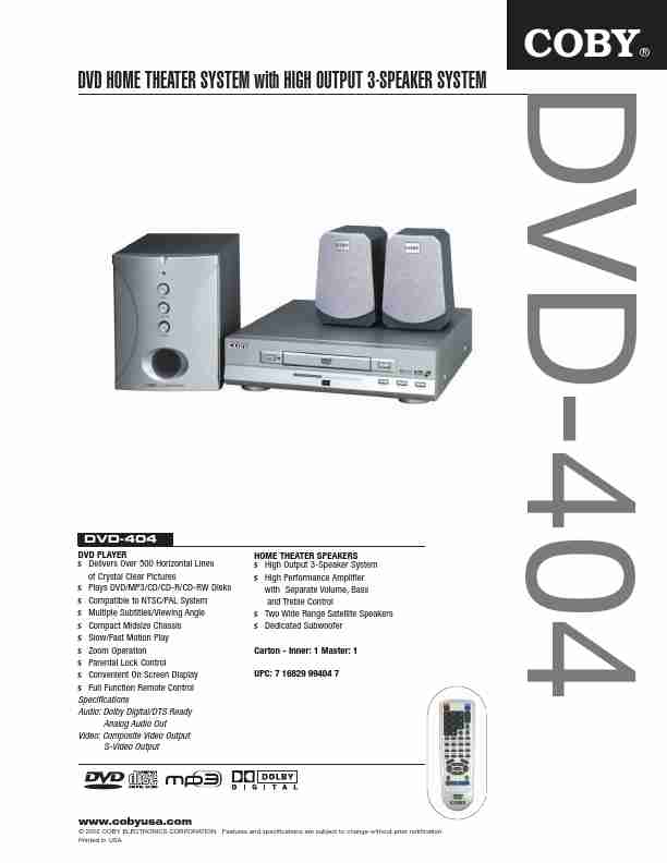 COBY electronic Stereo System DVD404-page_pdf